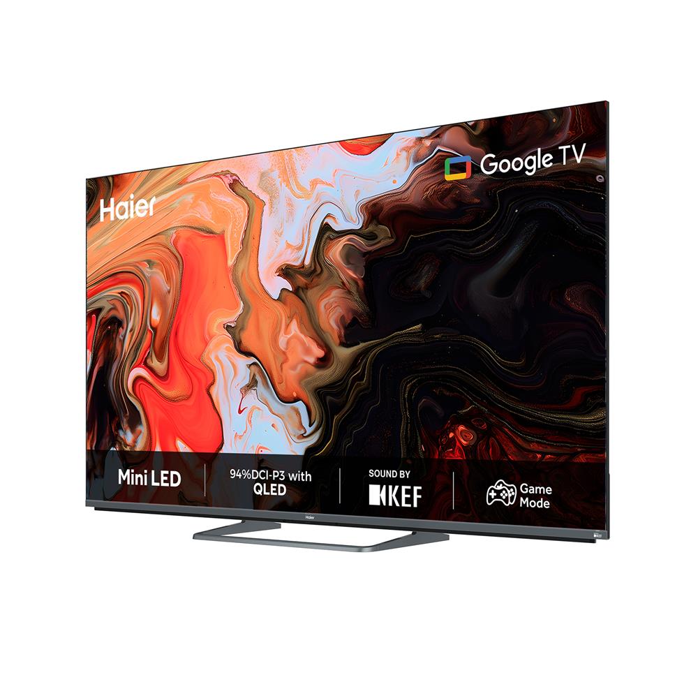 ทีวีมินิคิวแอลอีดี 55 นิ้ว HAIER (4K, MINI LED, GOOGLE TV) H55M80FUX