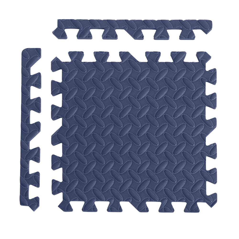 แผ่นรองนั่ง JIGSAW HOME LIVING STYLE BASE 32x32ซม. สีน้ำเงิน (แพ็ก 9 ชิ้น)