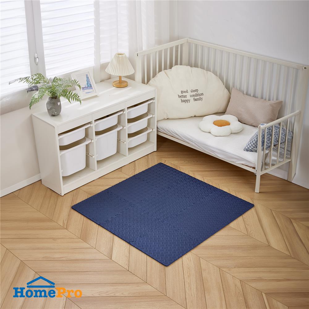 แผ่นรองนั่ง JIGSAW HOME LIVING STYLE BASE 32x32ซม. สีน้ำเงิน (แพ็ก 9 ชิ้น)