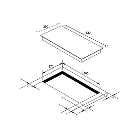 เตาฝังเซรามิก TECNOPLUS VT 2029 DG 30 ซม._5