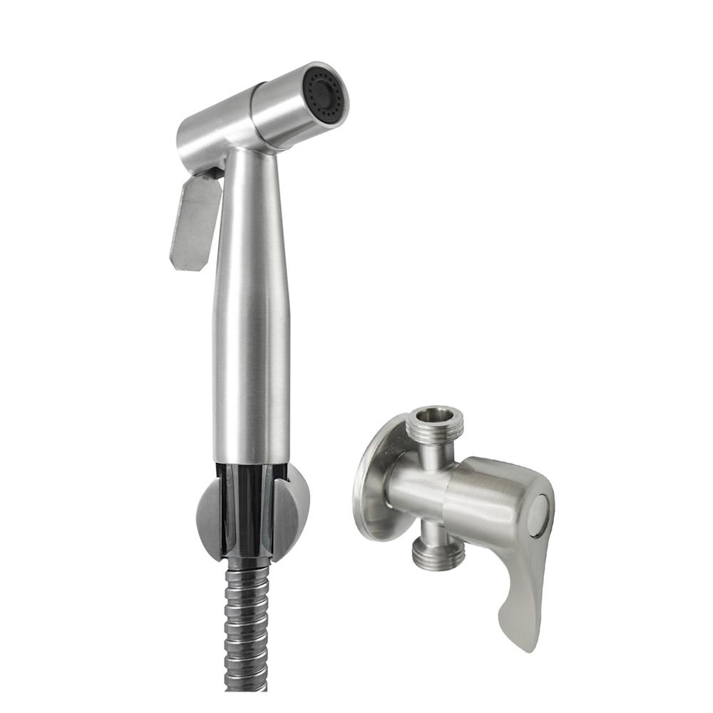 สายฉีดชำระครบชุด FENIX SS304 GL-4715 สีสแตนเลส