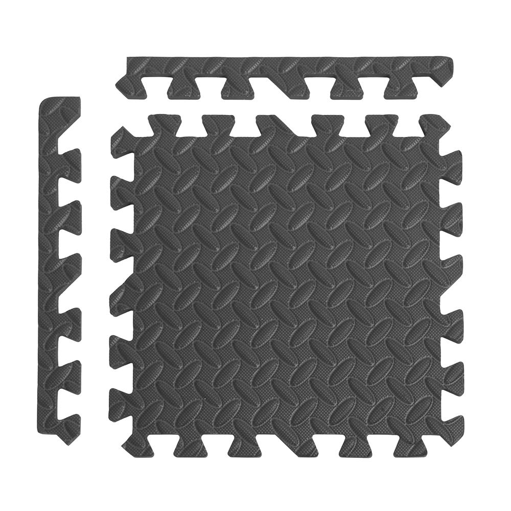 แผ่นรองนั่ง JIGSAW HOME LIVING STYLE BASE 32x32ซม. สีดำ (แพ็ก 9 ชิ้น)