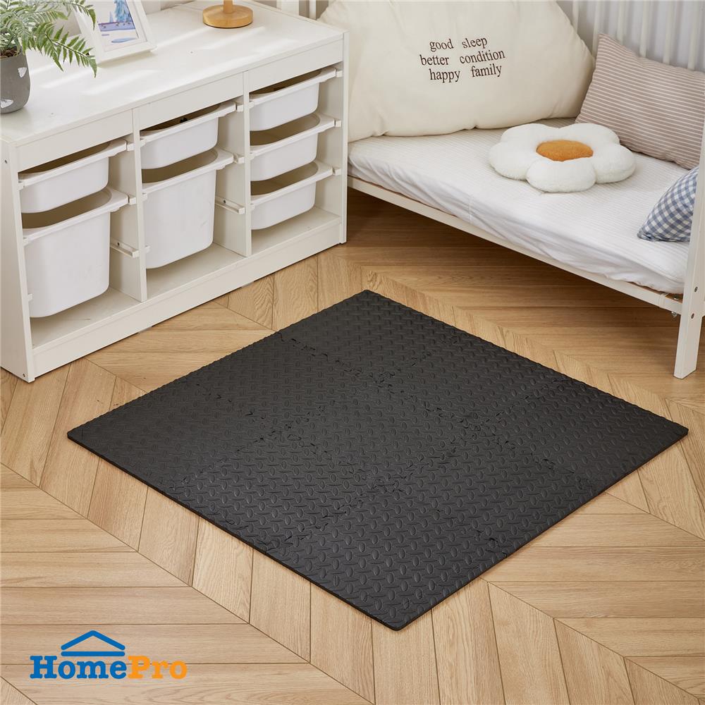 แผ่นรองนั่ง JIGSAW HOME LIVING STYLE BASE 32x32ซม. สีดำ (แพ็ก 9 ชิ้น)