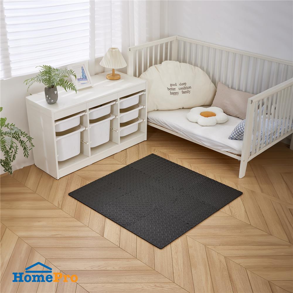 แผ่นรองนั่ง JIGSAW HOME LIVING STYLE BASE 32x32ซม. สีดำ (แพ็ก 9 ชิ้น)