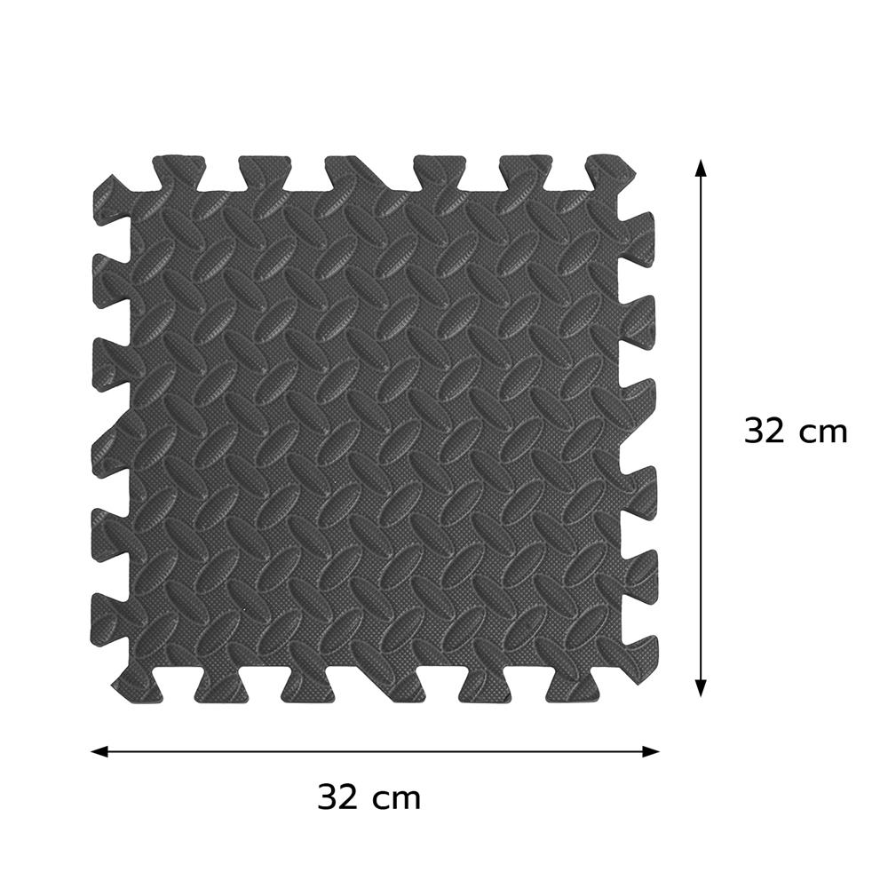 แผ่นรองนั่ง JIGSAW HOME LIVING STYLE BASE 32x32ซม. สีดำ (แพ็ก 9 ชิ้น)