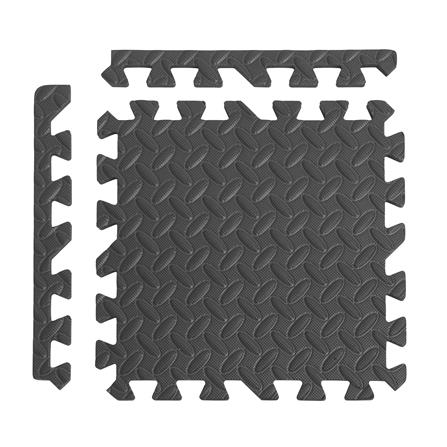 แผ่นรองนั่ง JIGSAW HOME LIVING STYLE BASE 32x32ซม. สีดำ (แพ็ก 9 ชิ้น)_0