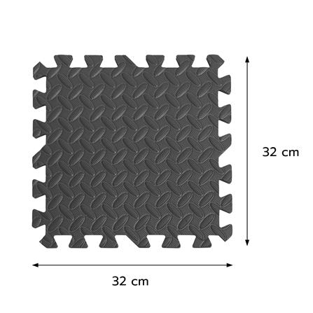 แผ่นรองนั่ง JIGSAW HOME LIVING STYLE BASE 32x32ซม. สีดำ (แพ็ก 9 ชิ้น)_9