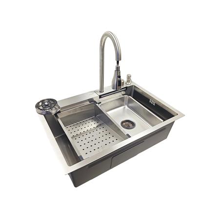 ซิงค์ฝัง 1 หลุม KUCINE STAR1B 68481W สีเงิน_1