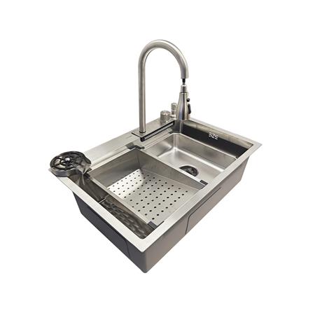 ซิงค์ฝัง 1 หลุม KUCINE STAR1B 68481W สีเงิน_2