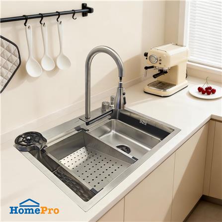 ซิงค์ฝัง 1 หลุม KUCINE STAR1B 68481W สีเงิน_3