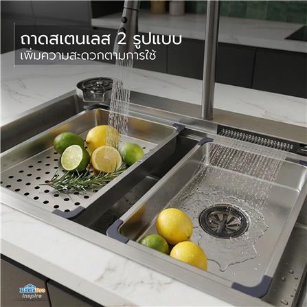 ซิงค์ฝัง 1 หลุม KUCINE STAR1B 68481W สีเงิน_14