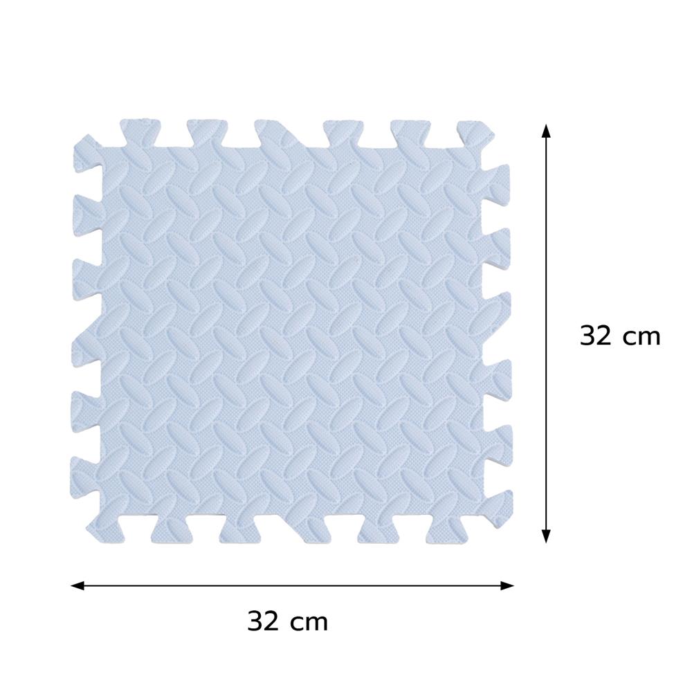 แผ่นรองนั่ง JIGSAW HOME LIVING STYLE BASE 32x32 ซม. สีฟ้า (แพ็ก 9 ชิ้น)