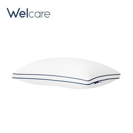 หมอนหนุน ขนห่านเทียม WELCARE SOFT GEL 49x74x23 ซม. สีขาว_0