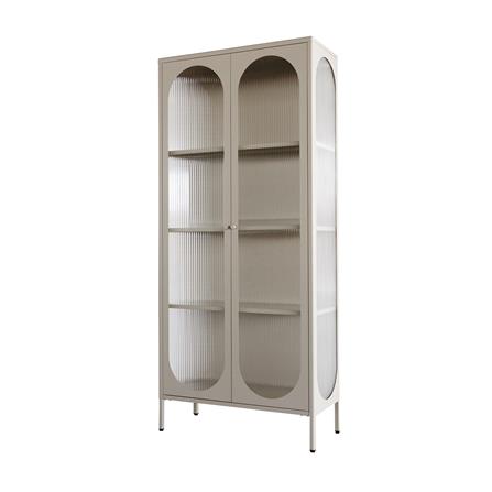 ตู้โชว์ 2 บานเปิด FURDINI ARCO 80 ซม. สีเทา
