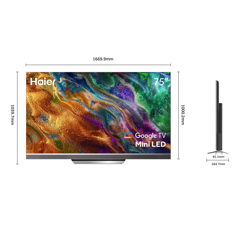 ทีวี มินิคิวแอลอีดี 75 นิ้ว HAIER (4K, MINI QLED, GOOGLE TV) H75M95EUX