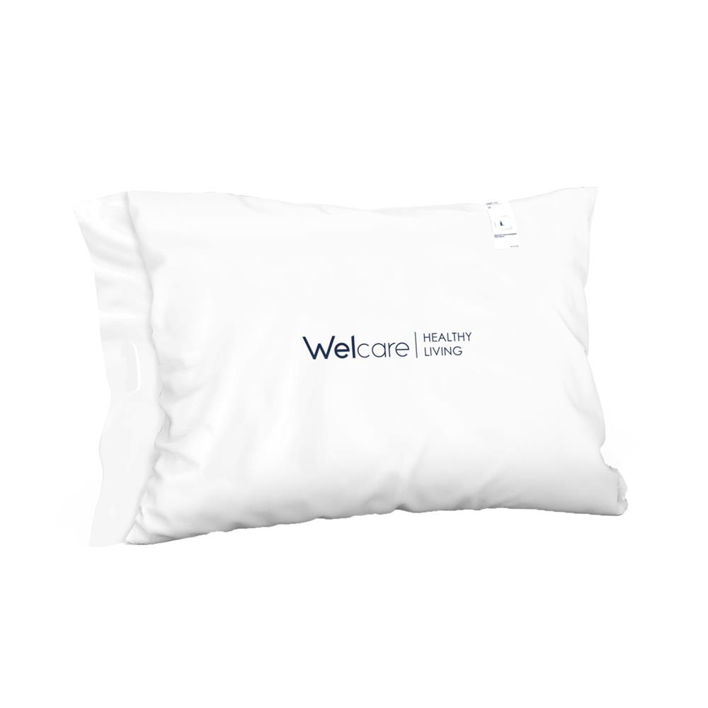หมอนหนุน ขนห่านเทียม WELCARE COOL TOUCH 49x74x23 ซม. สีขาว