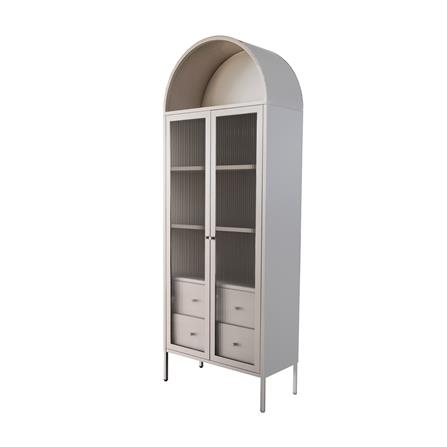 ตู้โชว์ 2 บานเปิด FURDINI ARCO 75 ซม. สีเทา_0