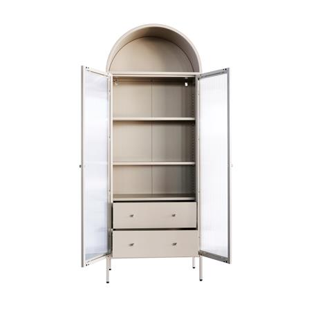 ตู้โชว์ 2 บานเปิด FURDINI ARCO 75 ซม. สีเทา_2