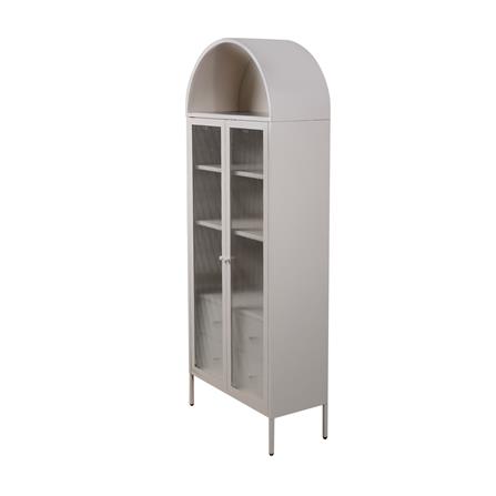 ตู้โชว์ 2 บานเปิด FURDINI ARCO 75 ซม. สีเทา
