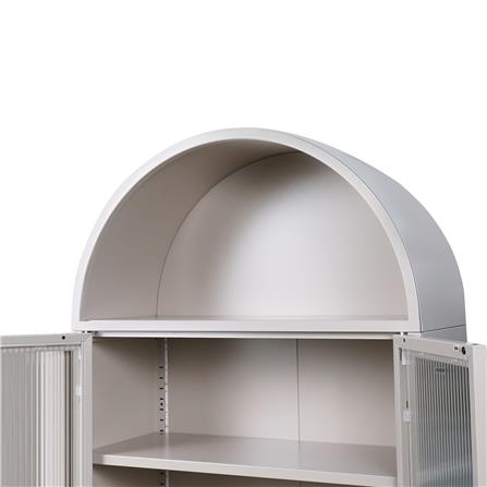 ตู้โชว์ 2 บานเปิด FURDINI ARCO 75 ซม. สีเทา_5
