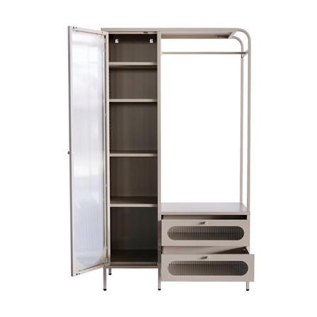 ตู้เสื้อผ้าบานผสม FURDINI ARCO 102 ซม. สีเทา_2