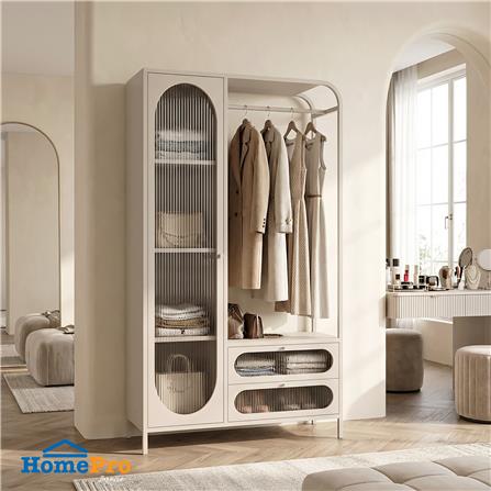 ตู้เสื้อผ้าบานผสม FURDINI ARCO 102 ซม. สีเทา_3