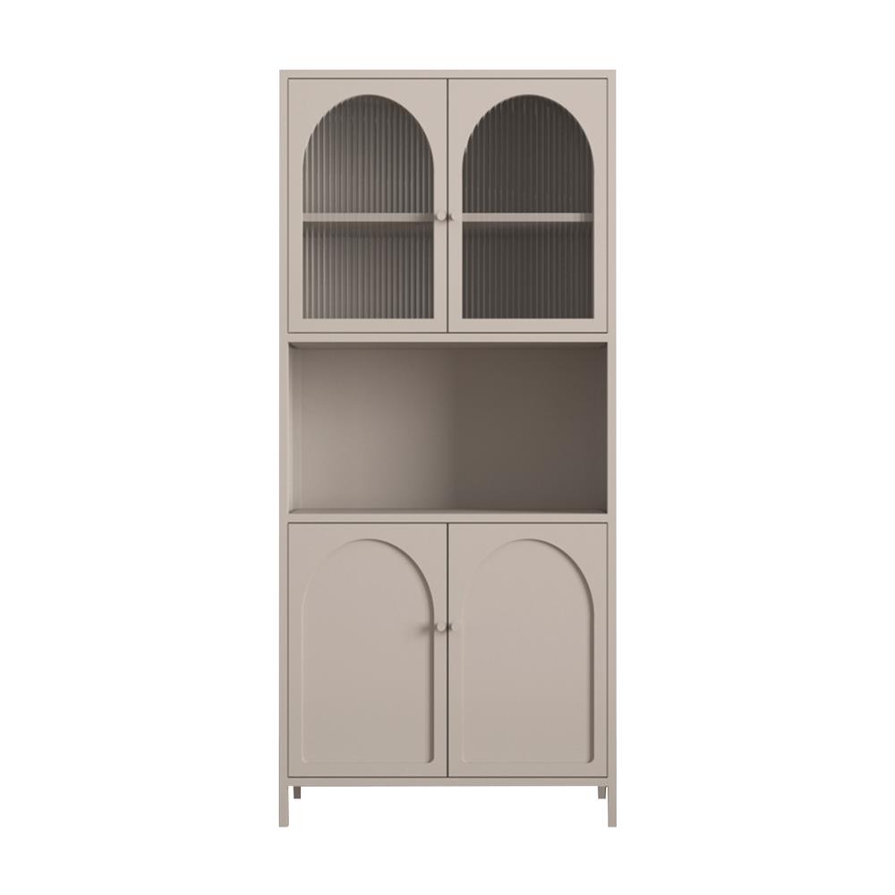 ตู้สูง 4 บานเปิด FURDINI ARCO 80 ซม. สีเทา