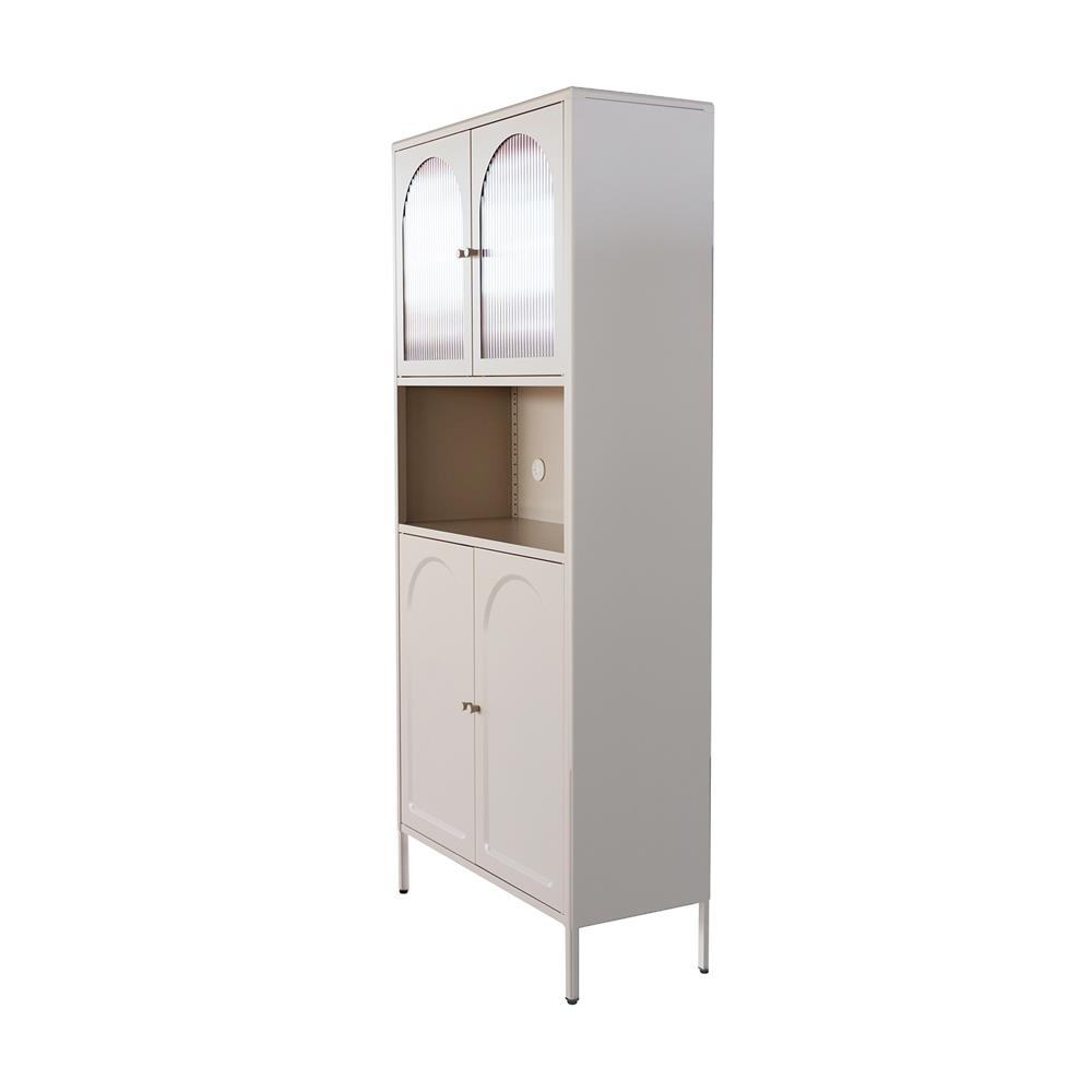 ตู้สูง 4 บานเปิด FURDINI ARCO 80 ซม. สีเทา