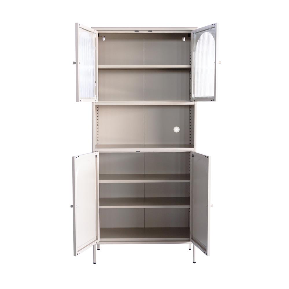 ตู้สูง 4 บานเปิด FURDINI ARCO 80 ซม. สีเทา