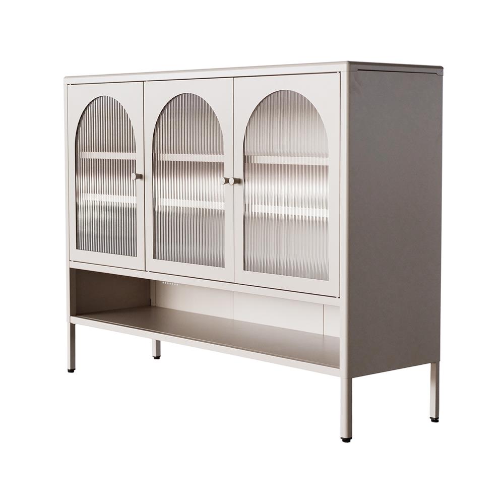 ตู้เก็บของ 3 บานเปิด FURDINI ARCO 120 ซม. สีเทา