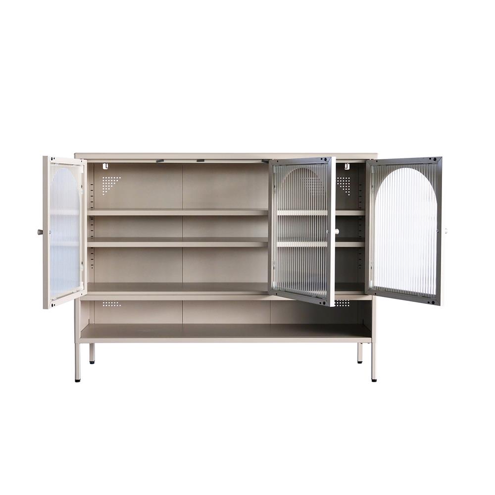 ตู้เก็บของ 3 บานเปิด FURDINI ARCO 120 ซม. สีเทา