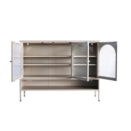 ตู้เก็บของ 3 บานเปิด FURDINI ARCO 120 ซม. สีเทา_2