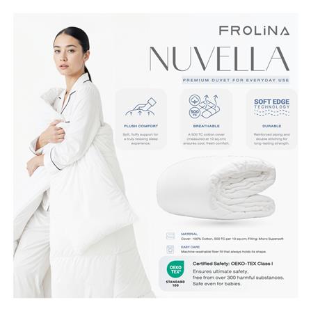 ไส้ผ้านวม FROLINA NUVELLA 100x90 นิ้ว สีขาว_6