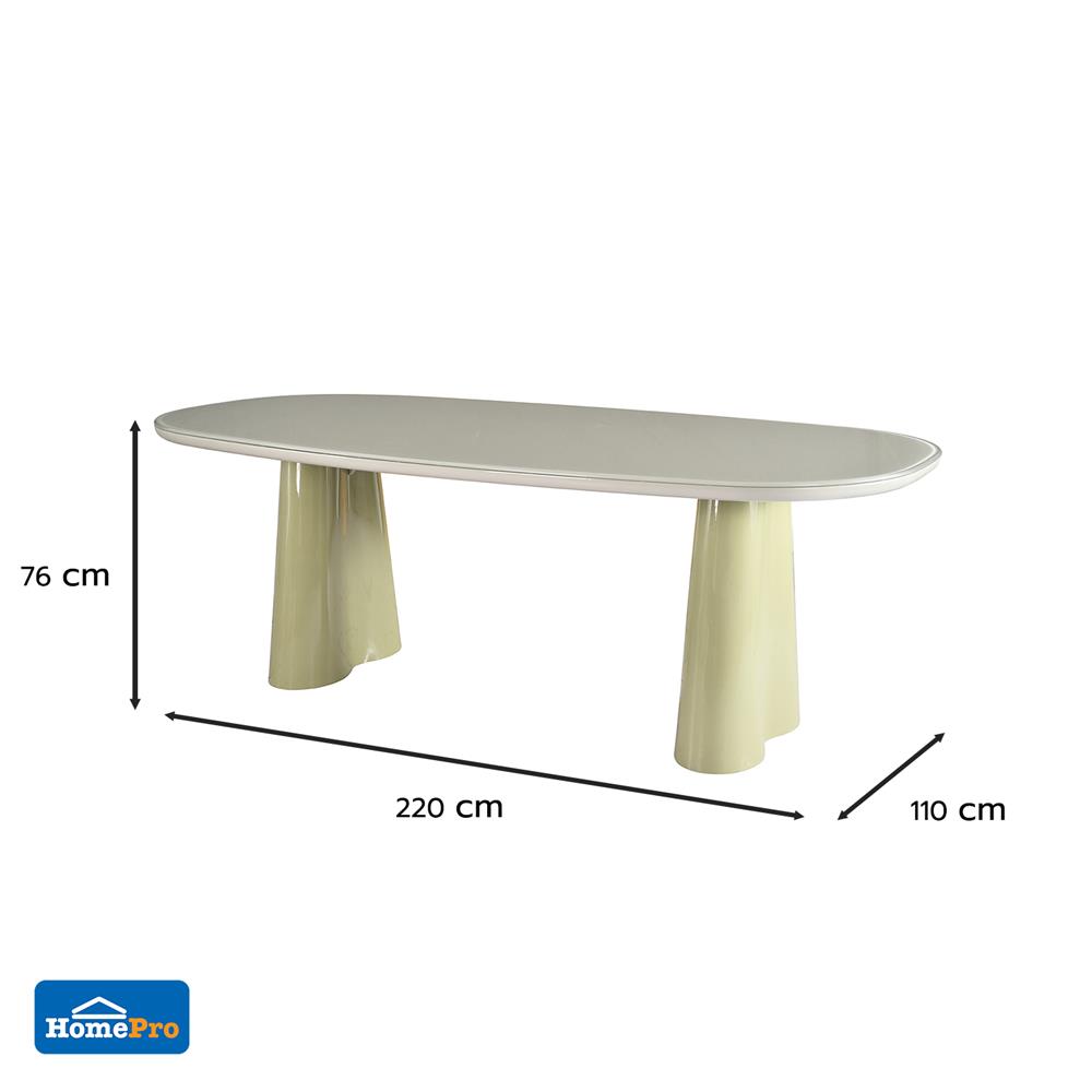 โต๊ะทานข้าว BENETTA VELORA 220 ซม. สีครีม