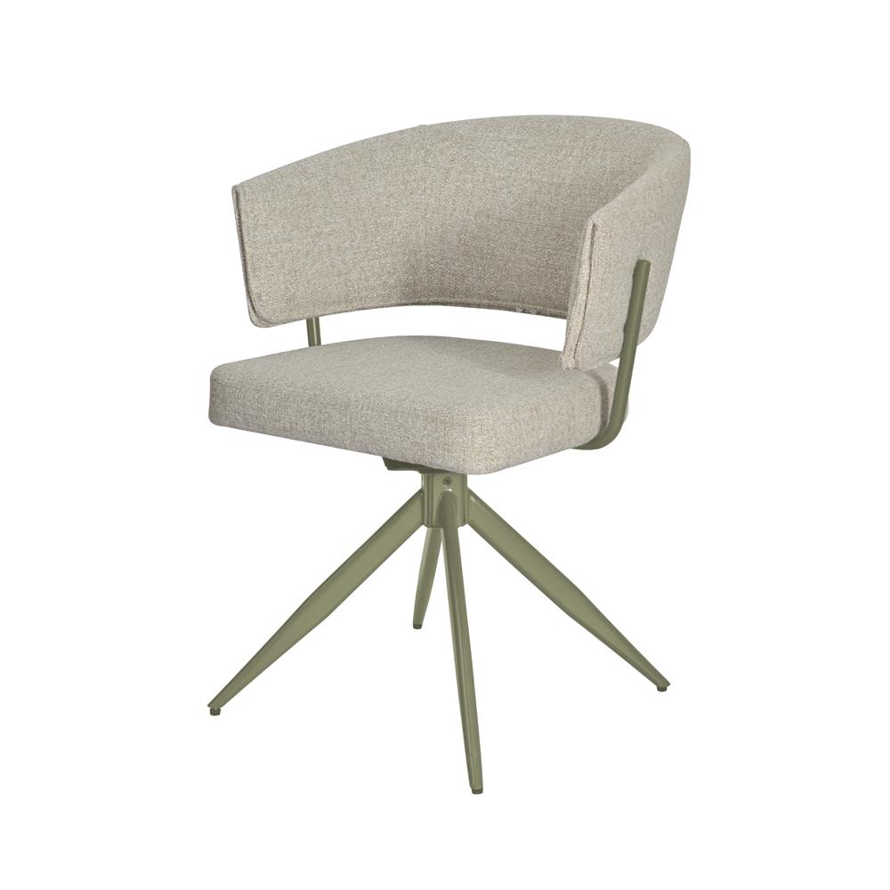 เก้าอี้ทานข้าวหมุนได้ BENETTA VELORA สีเบจ/เขียว