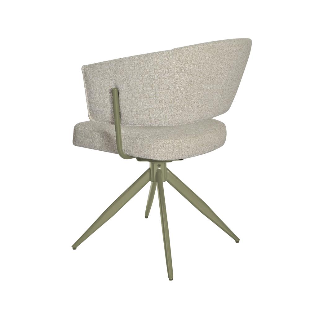 เก้าอี้ทานข้าวหมุนได้ BENETTA VELORA สีเบจ/เขียว