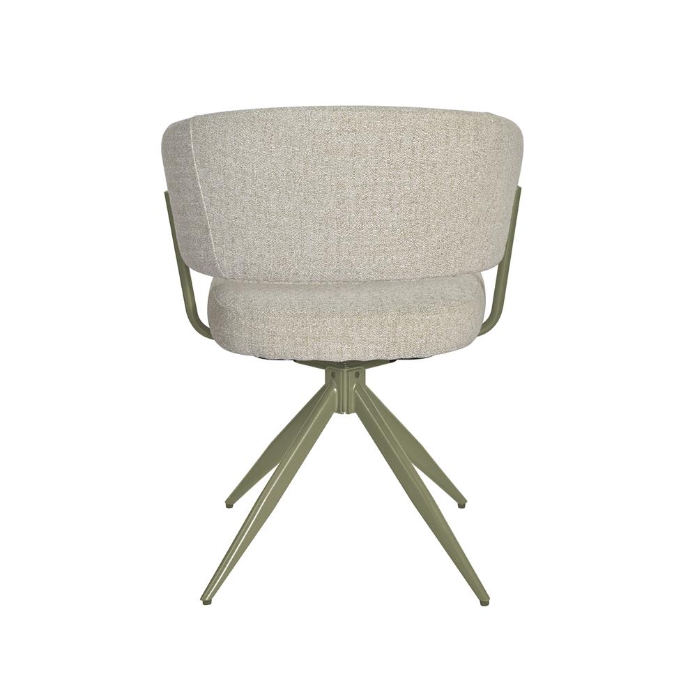 เก้าอี้ทานข้าวหมุนได้ BENETTA VELORA สีเบจ/เขียว