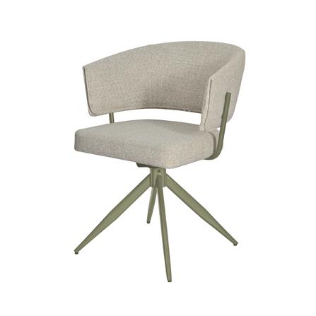 เก้าอี้ทานข้าวหมุนได้ BENETTA VELORA สีเบจ/เขียว_0