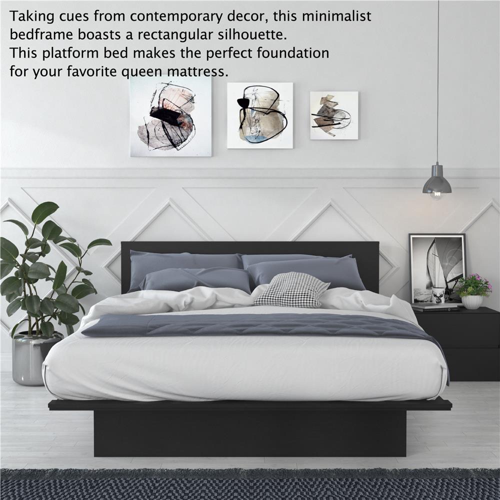 เตียง 5 ฟุต TOMATO HOME B-DQB-04 สีแบล็กโอ๊ค