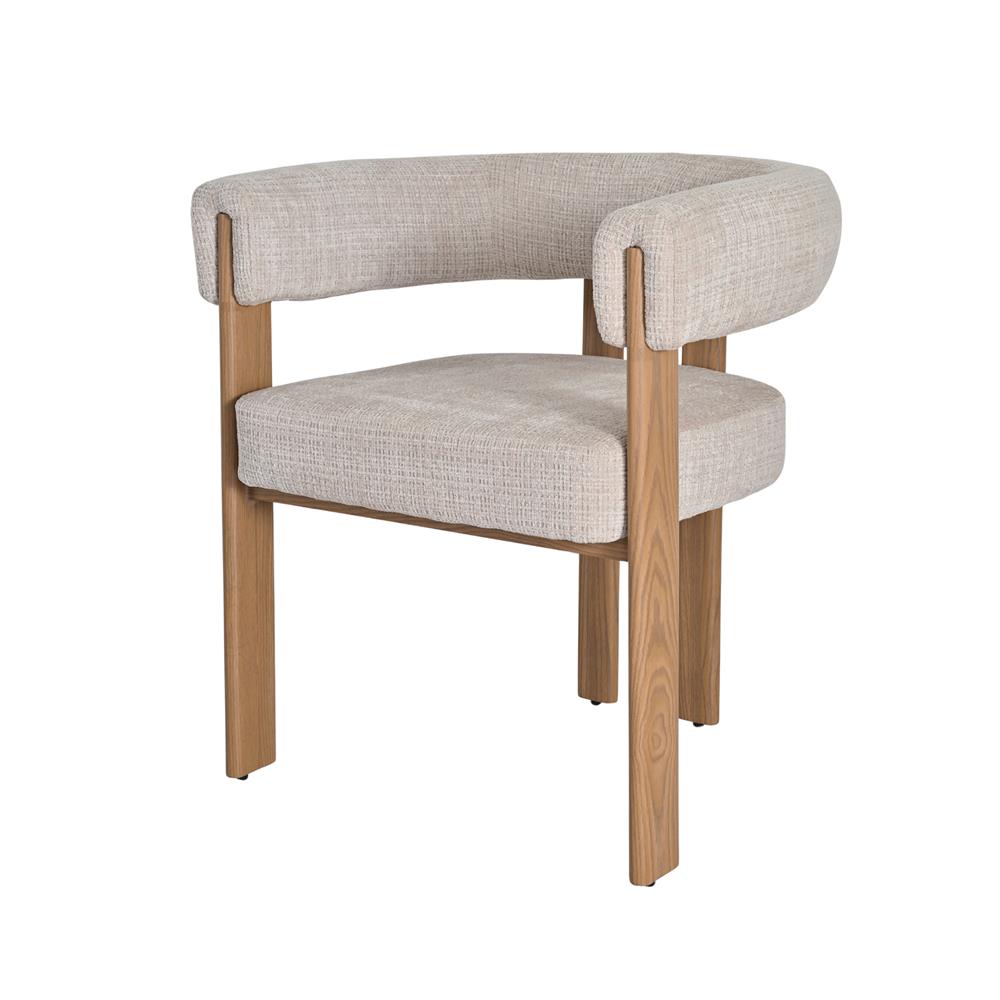 เก้าอี้ทานข้าว BENETTA HARMONA สีเบจ/น้ำตาล