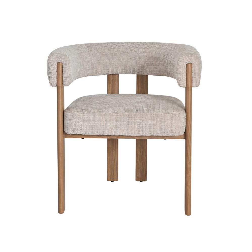 เก้าอี้ทานข้าว BENETTA HARMONA สีเบจ/น้ำตาล