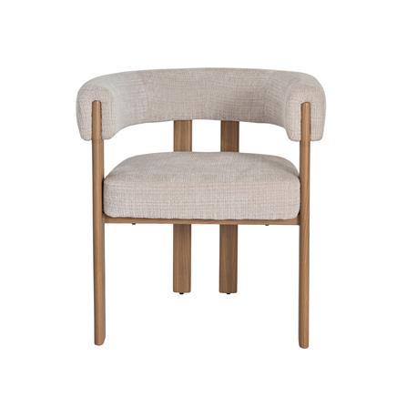 เก้าอี้ทานข้าว BENETTA HARMONA สีเบจ/น้ำตาล_1