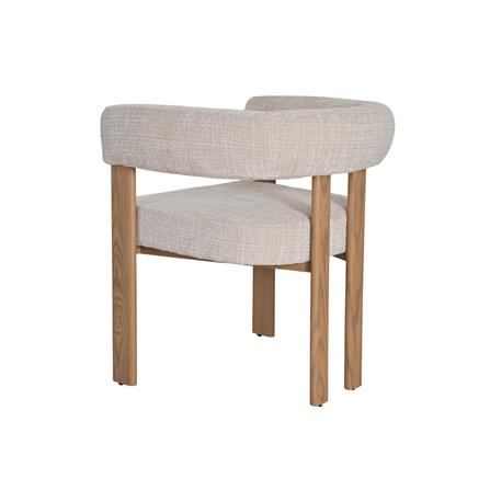 เก้าอี้ทานข้าว BENETTA HARMONA สีเบจ/น้ำตาล_3