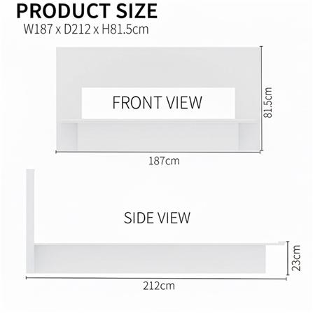 เตียง 6 ฟุต TOMATO HOME B-DK-01 สีขาว_4