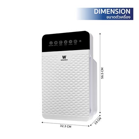 เครื่องฟอกอากาศ WORLDTECH WT-P30 30 ตร.ม. สีขาว_9