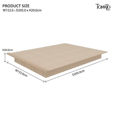 เตียง 5 ฟุต TOMATO HOME B-SQ-02 สีแพลงโอ๊ค_5