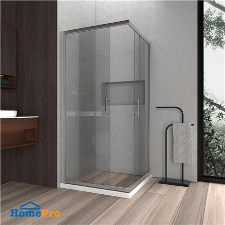 ฉากกั้นอาบน้ำ CRISTINA SQUARE90-Silver 90x90x190 ซม._1