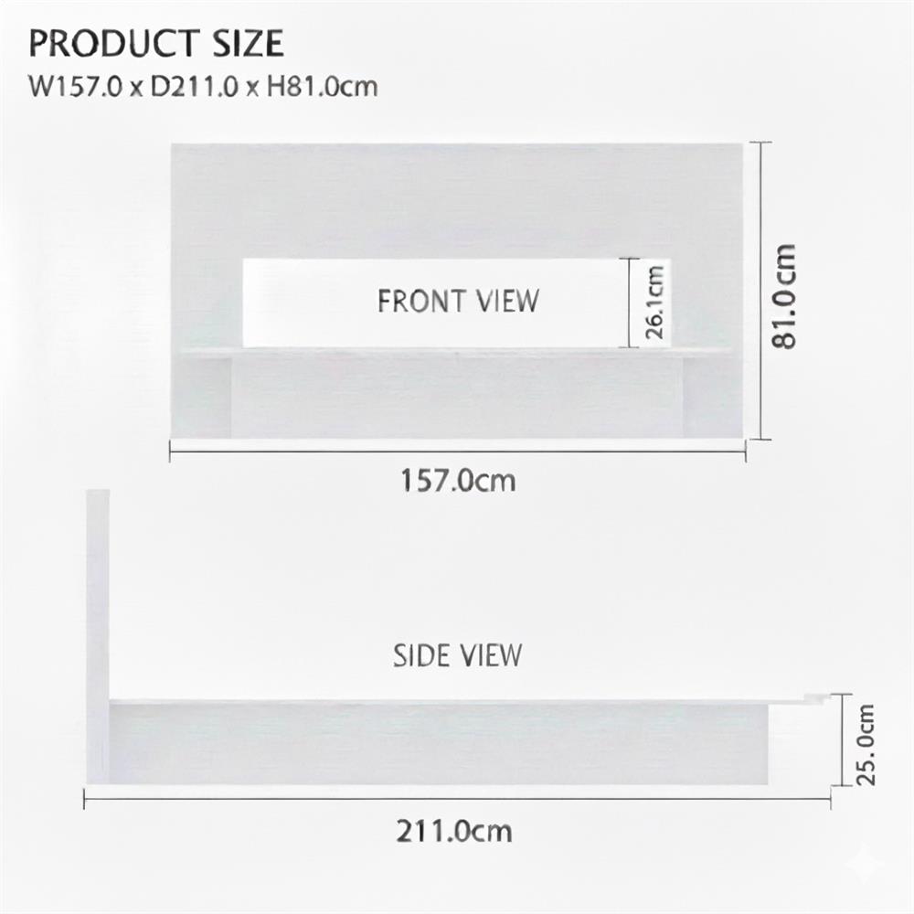 เตียง 5 ฟุต TOMATO HOME B-DQB-02 สีขาว