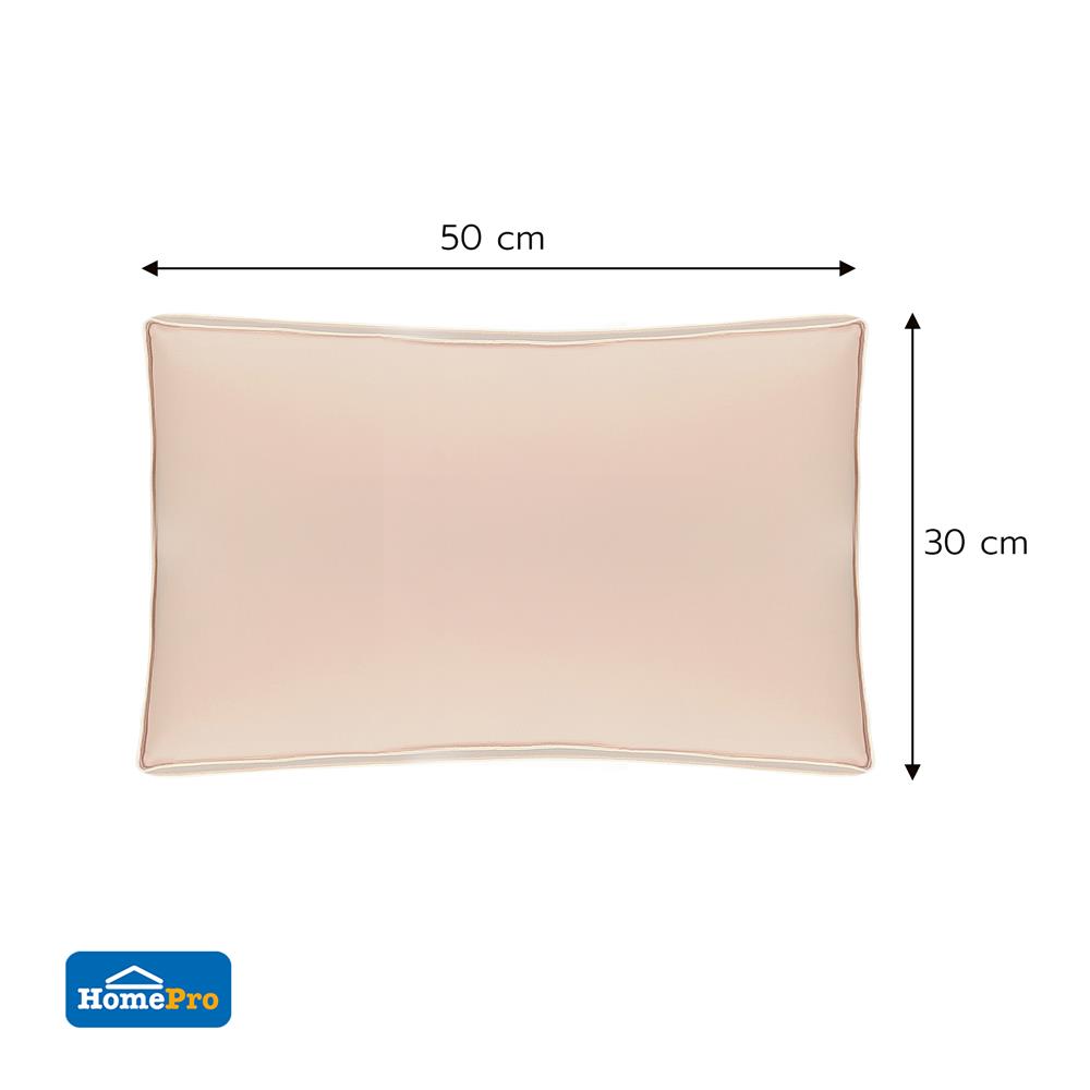 หมอนหนุน ใยสังเคราะห์ SNAZZ COOLING CHILLUXE 30x50 ซม. สีชมพู