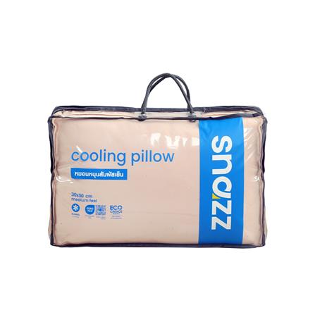 หมอนหนุน ใยสังเคราะห์ SNAZZ COOLING CHILLUXE 30x50 ซม. สีชมพู_6